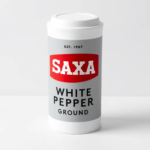 Saxa Ground White Pepper 25g