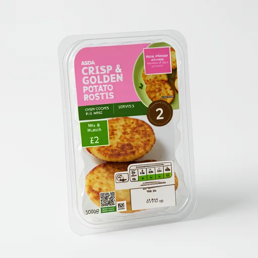 ASDA Crisp & Golden Potato Rostis 300g