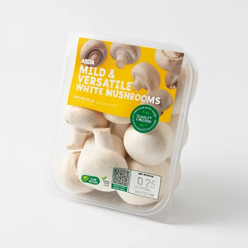 ASDA White Mushrooms 250g