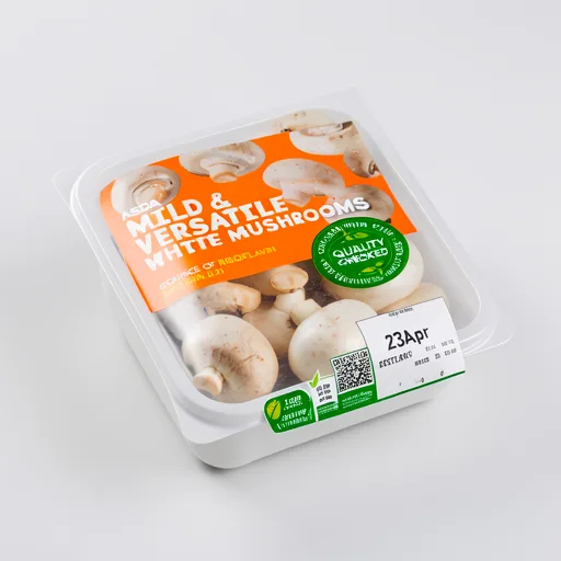 ASDA Mild & Versatile White Mushrooms 400g