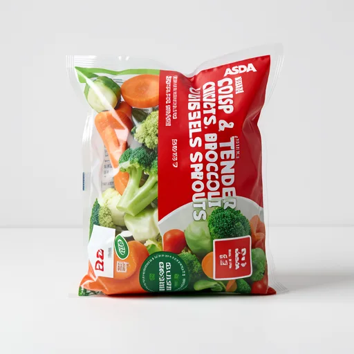 ASDA Crisp & Tender Carrots, Broccoli & Brussels Sprouts 300g