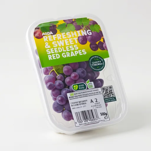 ASDA Refreshing & Sweet Seedless Red Grapes 500g