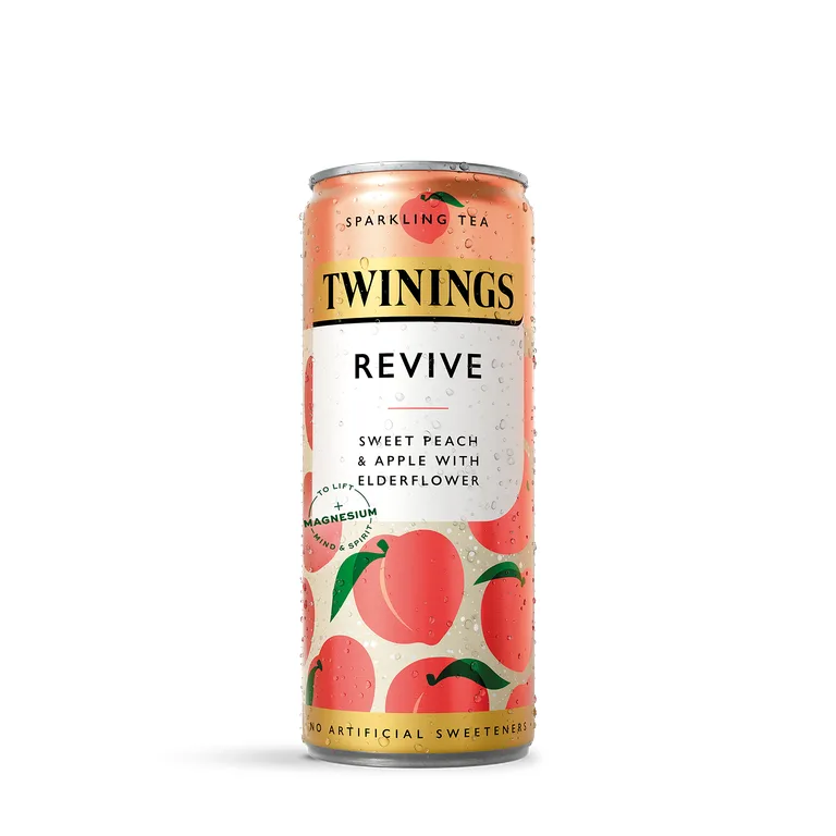 Twinings Revive Sweet Peach & Apple with Elderflower Sparkling Tea 250ml