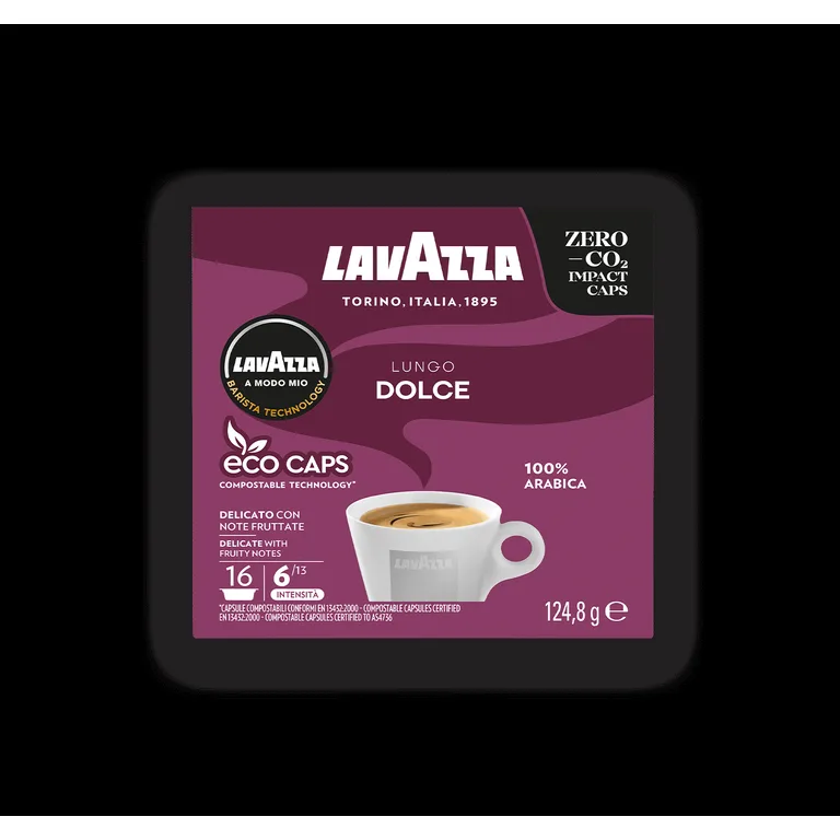 Lavazza A Modo Mio Lungo Dolce Coffee Capsules x16