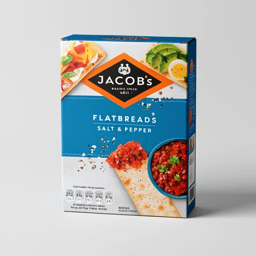 Jacob's Flatbread Salt & Pepper Crackers 150g