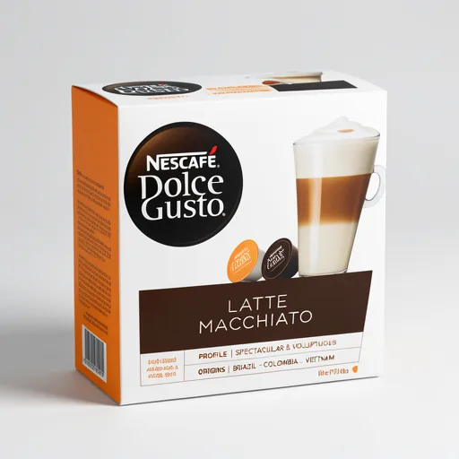 Nescafe Dolce Gusto Latte Macchiato Coffee Pods x16 (8 Servings)