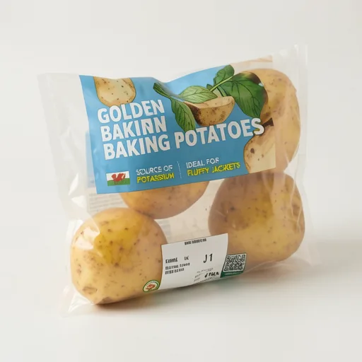 ASDA 4 Fluffy & Golden Baking Potatoes