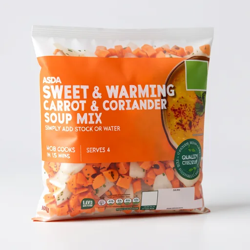 ASDA Sweet & Warming Carrot & Coriander Soup Mix 500g