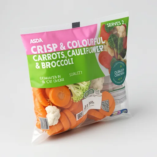 ASDA Crisp & Colourful Carrots, Cauliflower & Broccoli 240g