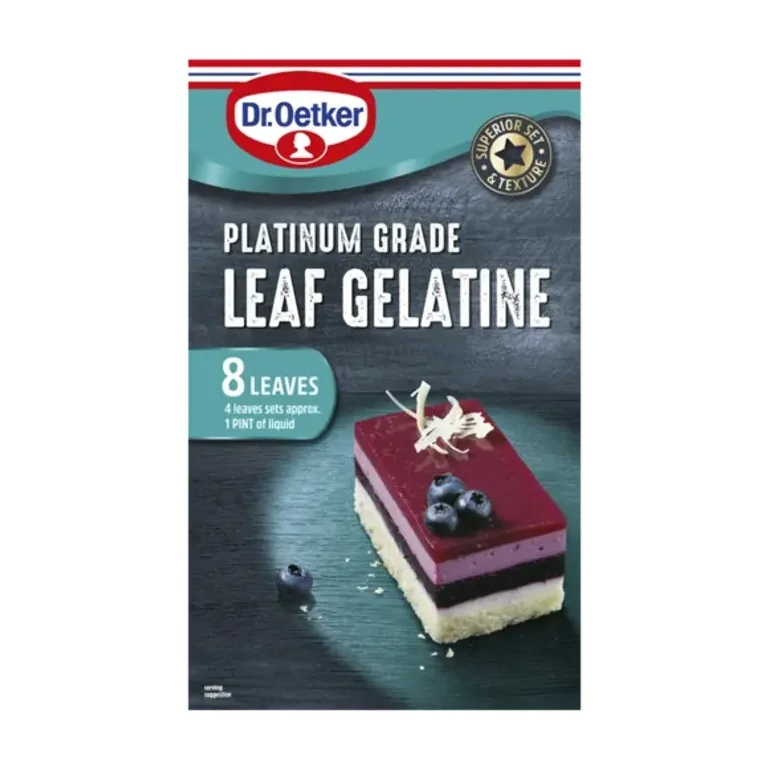 Dr. Oetker Platinum Grade Leaf Gelatine 13g