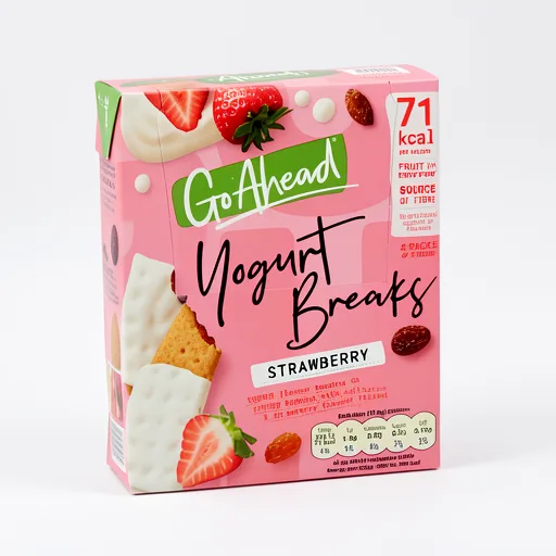Go Ahead Strawberry Fruit Yogurt Breaks Snack Bars Multipack 4 x 35.5g, 142g