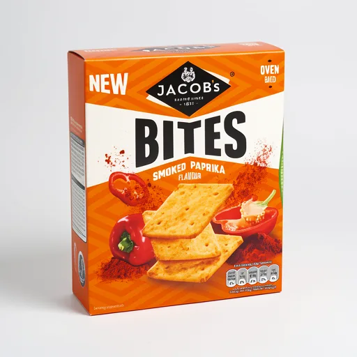 Jacob's Bites Smoked Paprika Crackers 125g