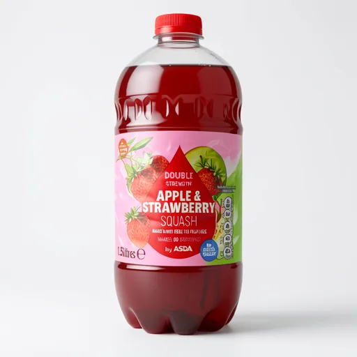 ASDA Apple & Strawberry Squash 1.5 Litres