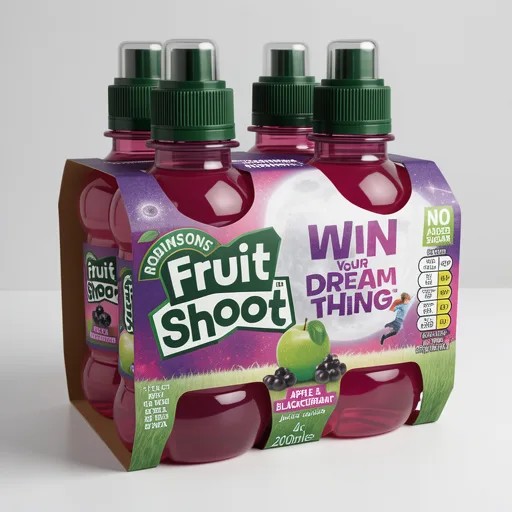 Fruit Shoot Apple & Blackcurrant Kids Juice Drink 4x200ml