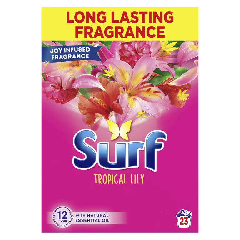 Surf Tropical Lily Washing Laundry Detergent Powder 45 Washes 2.25kg