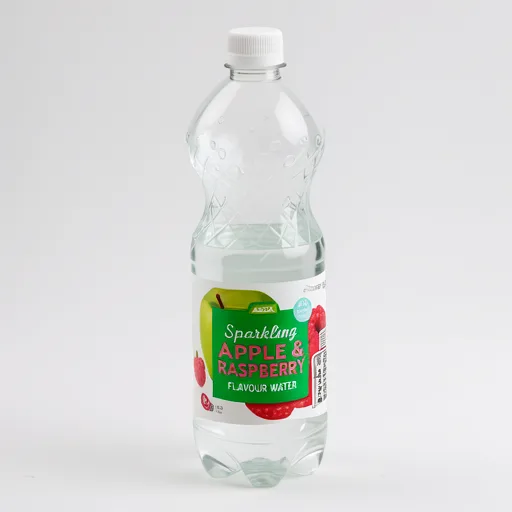 ASDA No Added Sugar Sparkling Apple & Raspberry Flavour Water 1 Litre