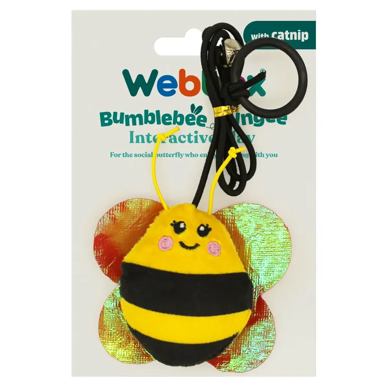 Webbox Bumblebee Bungee with Catnip for Cats