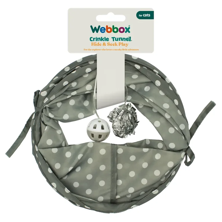 Webbox Crinkle Tunnel for Cats