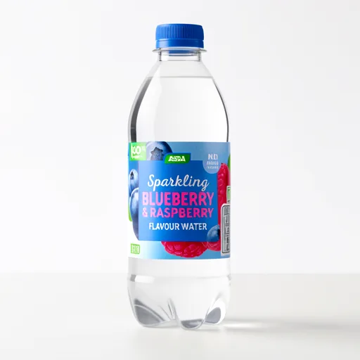 ASDA Sparkling Blueberry & Raspberry Flavour Water 1 Litre