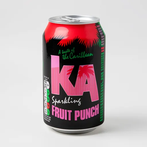 KA Fruit Punch Flavoured Fizzy Drink 330ml Can