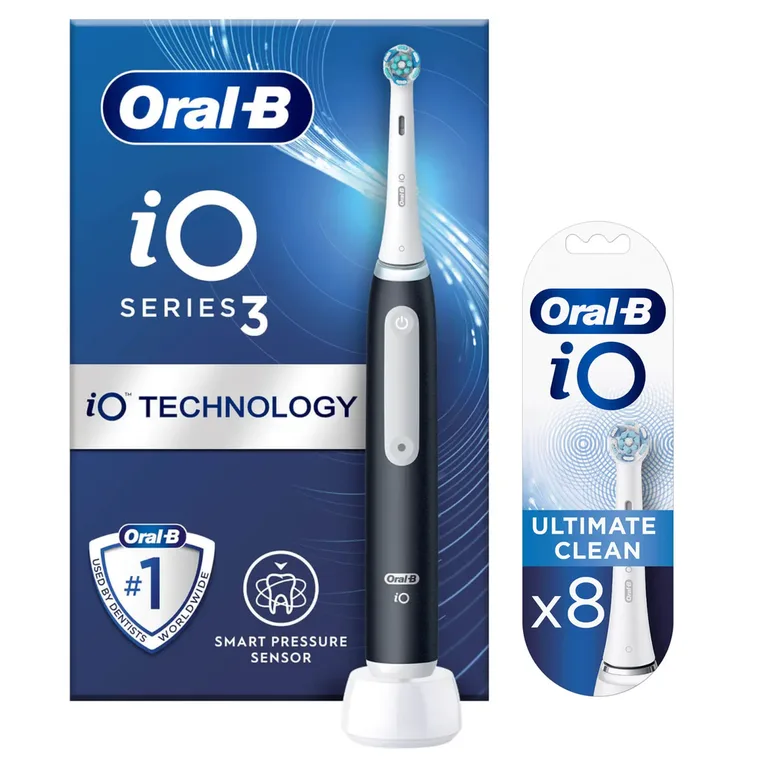 Oral-B Cross Action Electric Toothbrush Refills Black x8