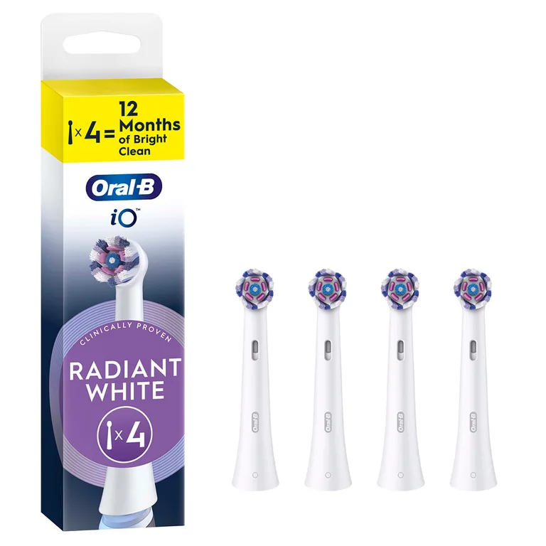 Oral-B 3D White Replacement Electric Toothbrush Heads x4