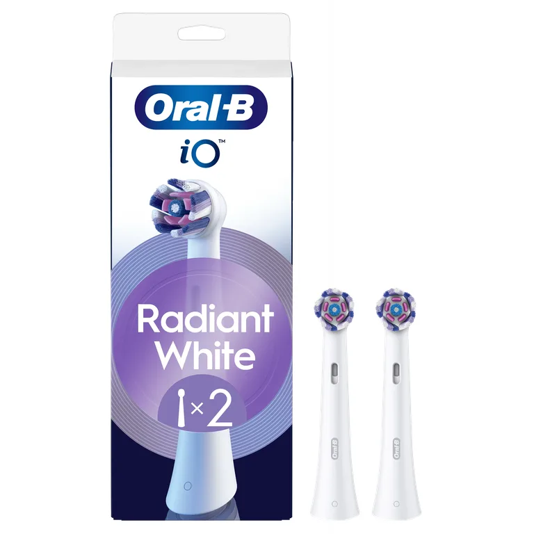 Oral-B iO Radiant White Original Replacement Round Brush Heads x2
