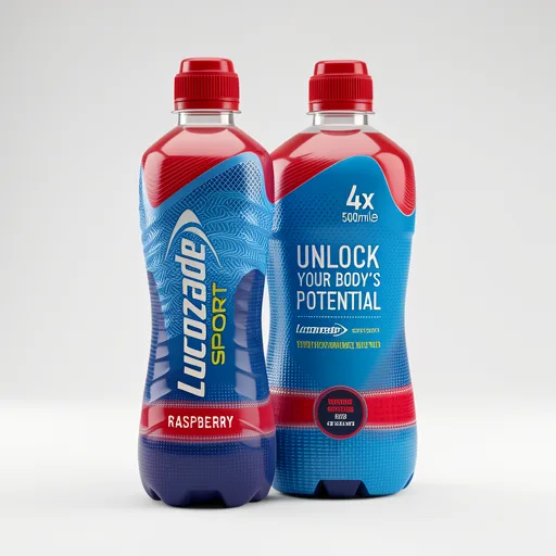 Lucozade Sport Drink Raspberry 4 x 500ml