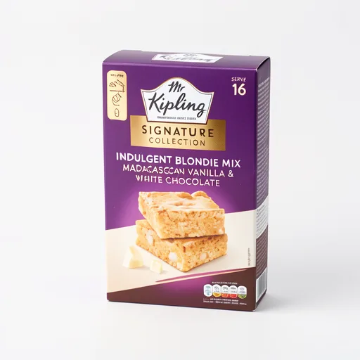 Mr Kipling Signature Madagascan Vanilla & White Chocolate Blondie Cake Mix