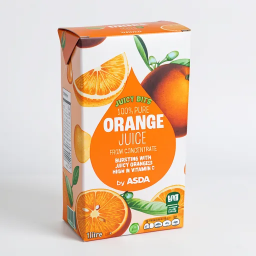 ASDA Orange Juice with bits from Concentrate 1 Litre