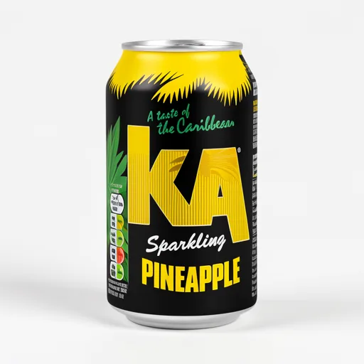 KA Pineapple Flavoured Fizzy Drink 330ml Can