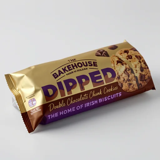 The Bakehouse Dipped Double Chocolate Chunk Cookies 230g