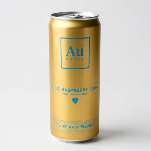Au Vodka Blue Raspberry Soda Made with Vodka 330ml