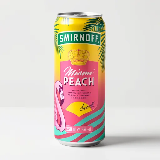 Smirnoff Miami Peach & Lemonade Ready to Drink 5% vol 250ml