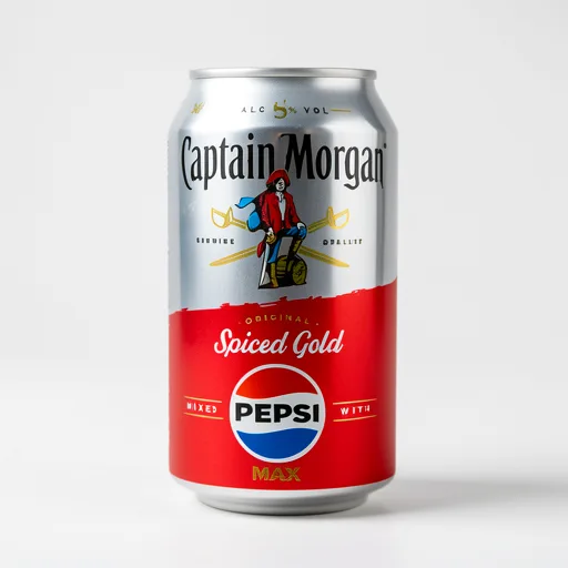 Captain Morgan Original Spiced Gold and Pepsi MAX® Ready to Drink 330ml 5% vol can