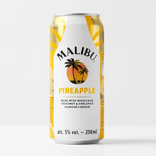 Malibu Pre-Mixed Sparkling Pineapple Rum Drink 250ml