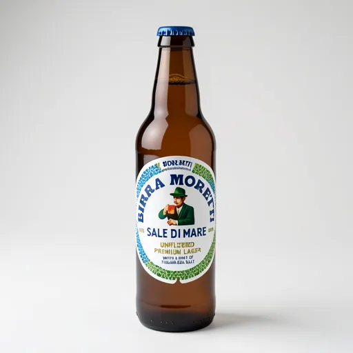 Birra Moretti Sale Di Mare 4.8% ABV Premium Unfiltered Lager Beer Bottle 660ml