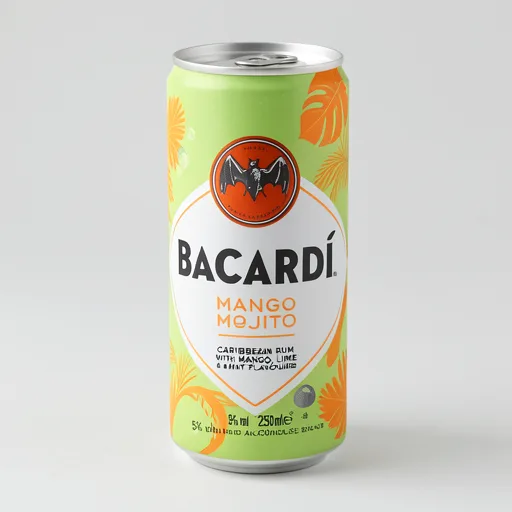 Bacardí BACARDÍ Mango Mojito Premix Rum Cocktail, 25cl