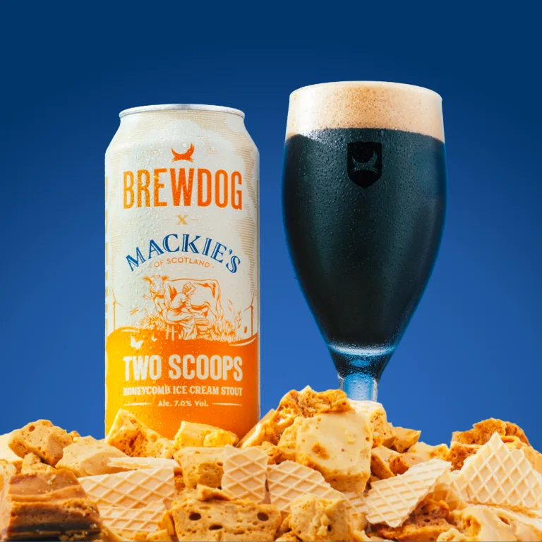 BrewDog Mackie's Two Scoops Honeycomb Ice Cream Stout 440ml