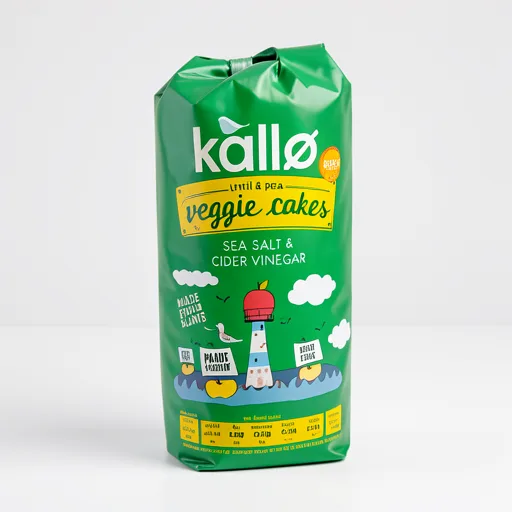 Kallo Lentil & Pea Veggie Cakes Sea Salt & Cider Vinegar 122g