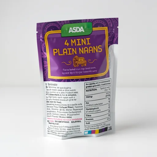 ASDA 4 Mini Plain Naans
