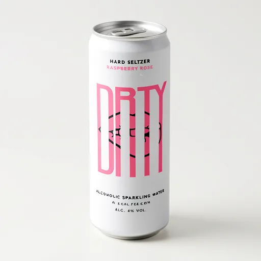Drty Hard Seltzer Raspberry Rosé Vodka Seltzer 330ml