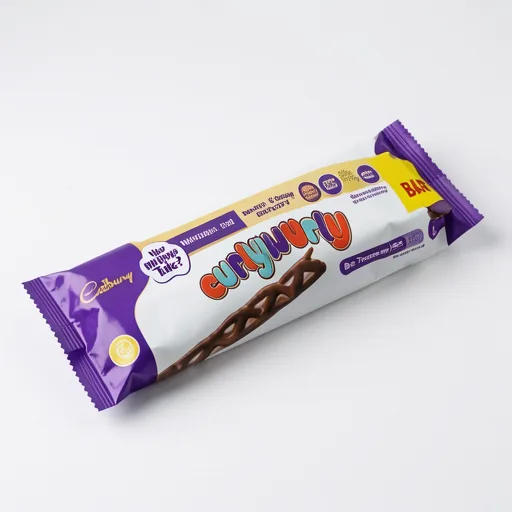 Cadbury Curly Wurly Chocolate Bar 4 Pack Multipack 86g (4 x 21.5g)