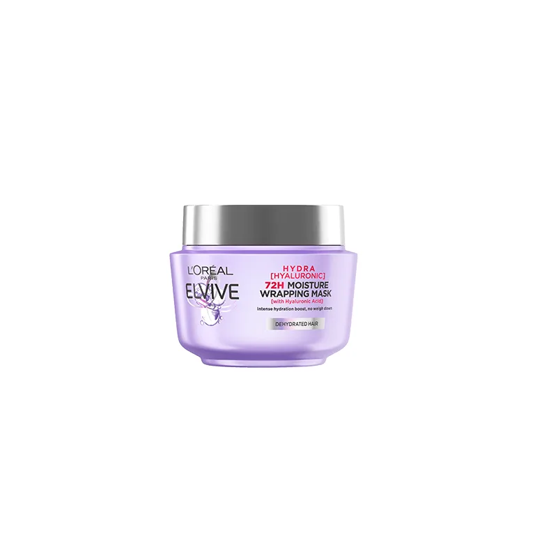 L'Oreal Elvive Elvive Hydra Hyaluronic Moisture Wrapping Mask, For Dry or Dehydrated Hair, 300ml
