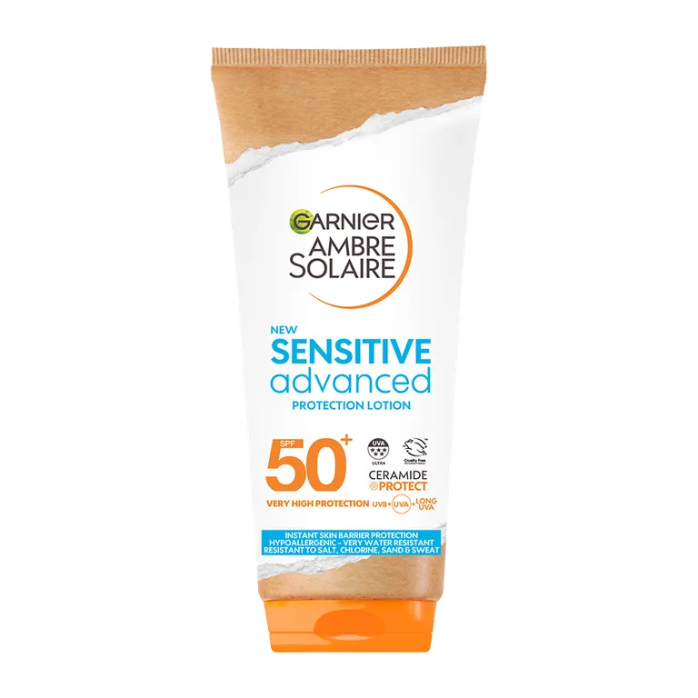 Garnier Ambre Solaire 175ml SPF 50+ Sensitive Sun Cream Lotion