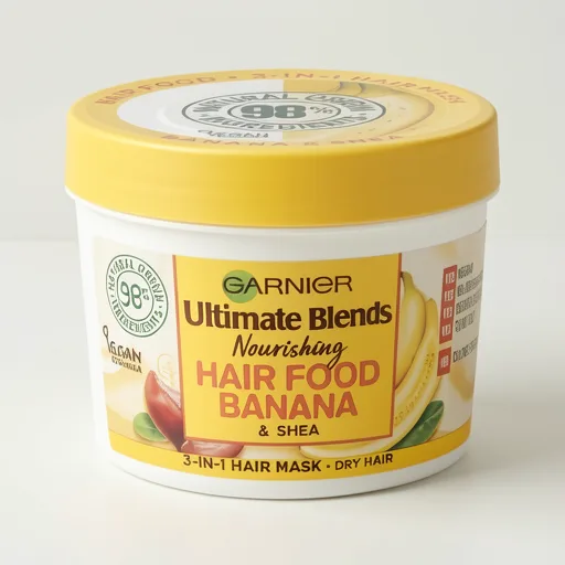 Garnier Ultimate Blends Ultimate Blends Hair Food, Banana 3-in-1 Dry Hair Mask Treatment, 400ml