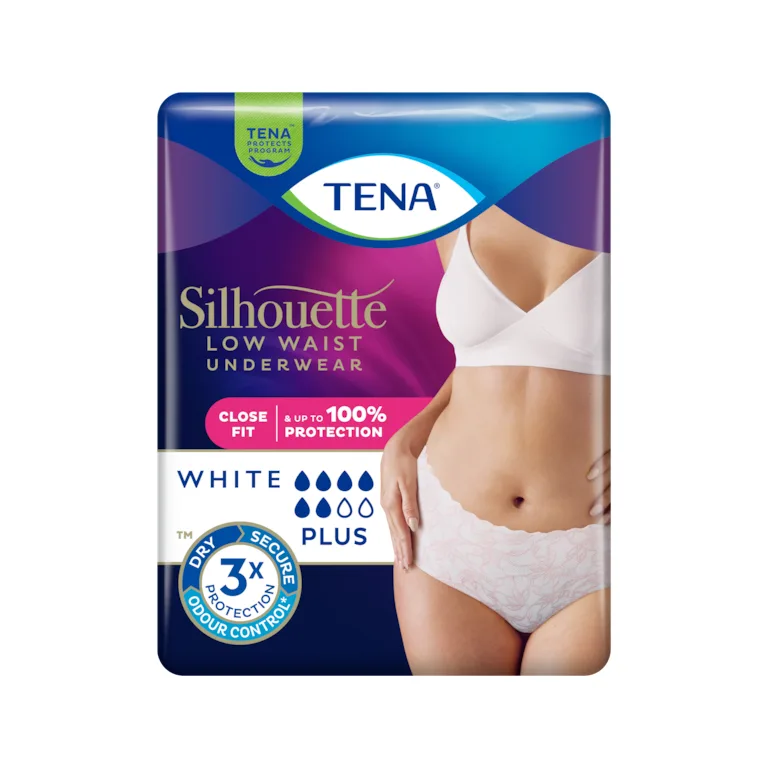 Tena Silhouette Incontinence Pants White M Pack x12