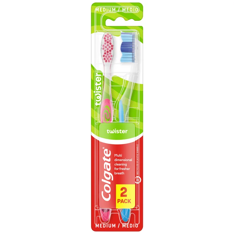 Colgate Twister Fresh Medium Manual Toothbrush 1 pack