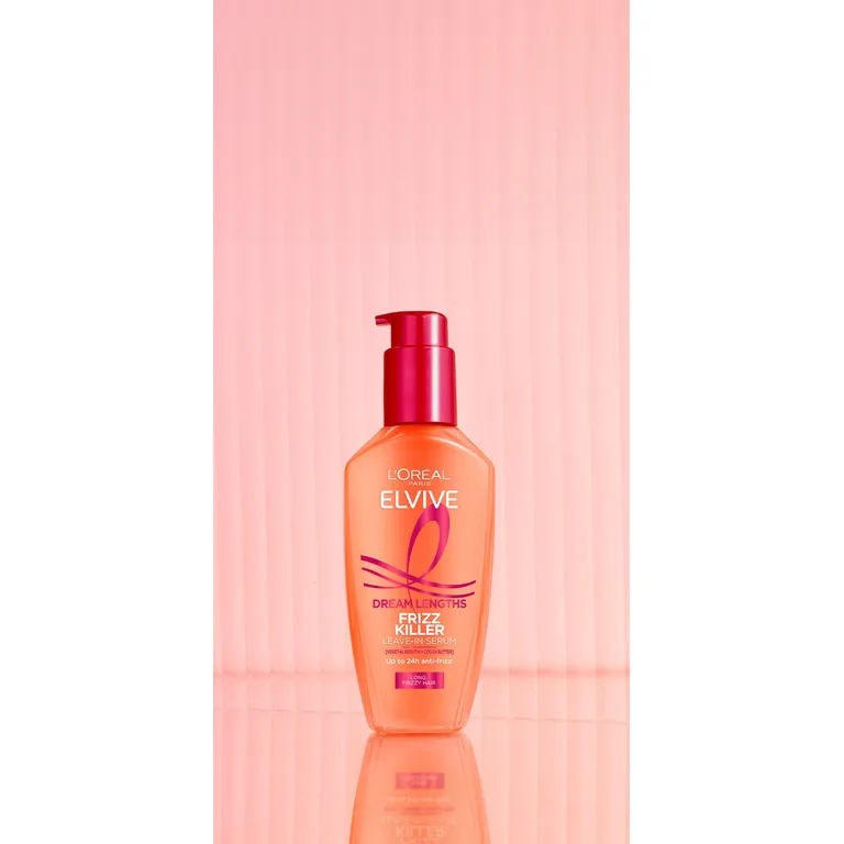 L'Oreal Leave in Serum by Elvive Dream Lengths Sleek Frizz Killer for Long, Frizzy Hair 100ml