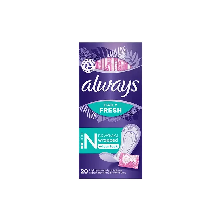 Always Dailies Singles Panty Liners Normal 20 Panty Liners